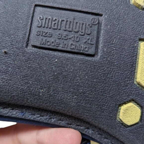 Smartdogs Blue Criss Cross Flip Flop Cushioned Sandals Sippers Size 9.5-to 10 XL - Picture 3 of 4